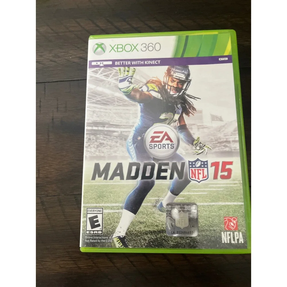 Madden NFL 15 Xbox 360 EA Sports Football Video Game Richard Sherman Cover
